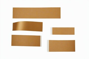 a close up of a piece of brown paper with a strip of tape