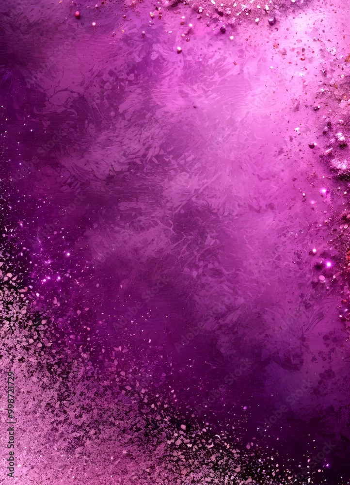 Leinwandbilder a purple gradient background with a scattered pattern of small white and pink dots, creating a sense