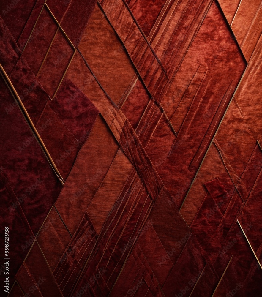 Fototapete a close-up view textured surface composed of overlapping wooden panels in a diagonal pattern, with a
