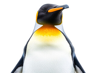 a close up of a penguin