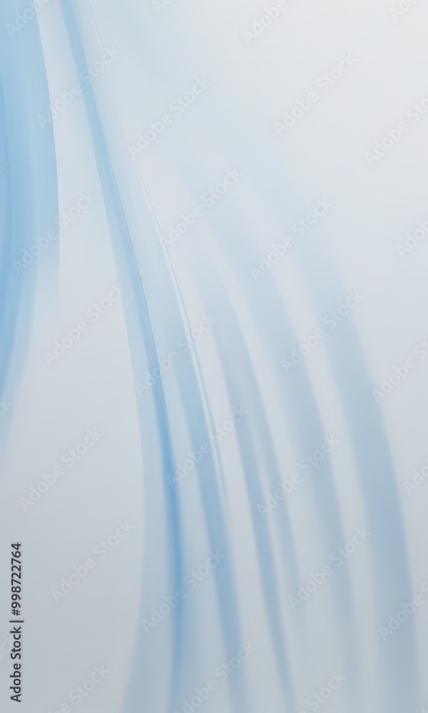 Leinwandbilder a blurred, abstract blue wave-like pattern with a gradient effect, creating a sense of movement and fluidity