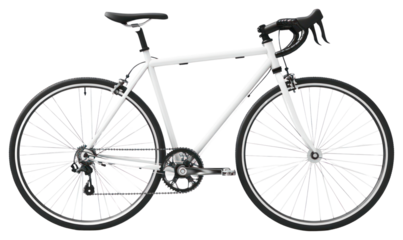 PNG Sleek white road bicycle design