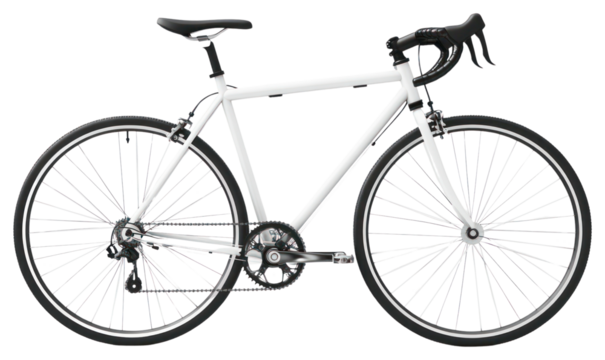 PNG Sleek white road bicycle design