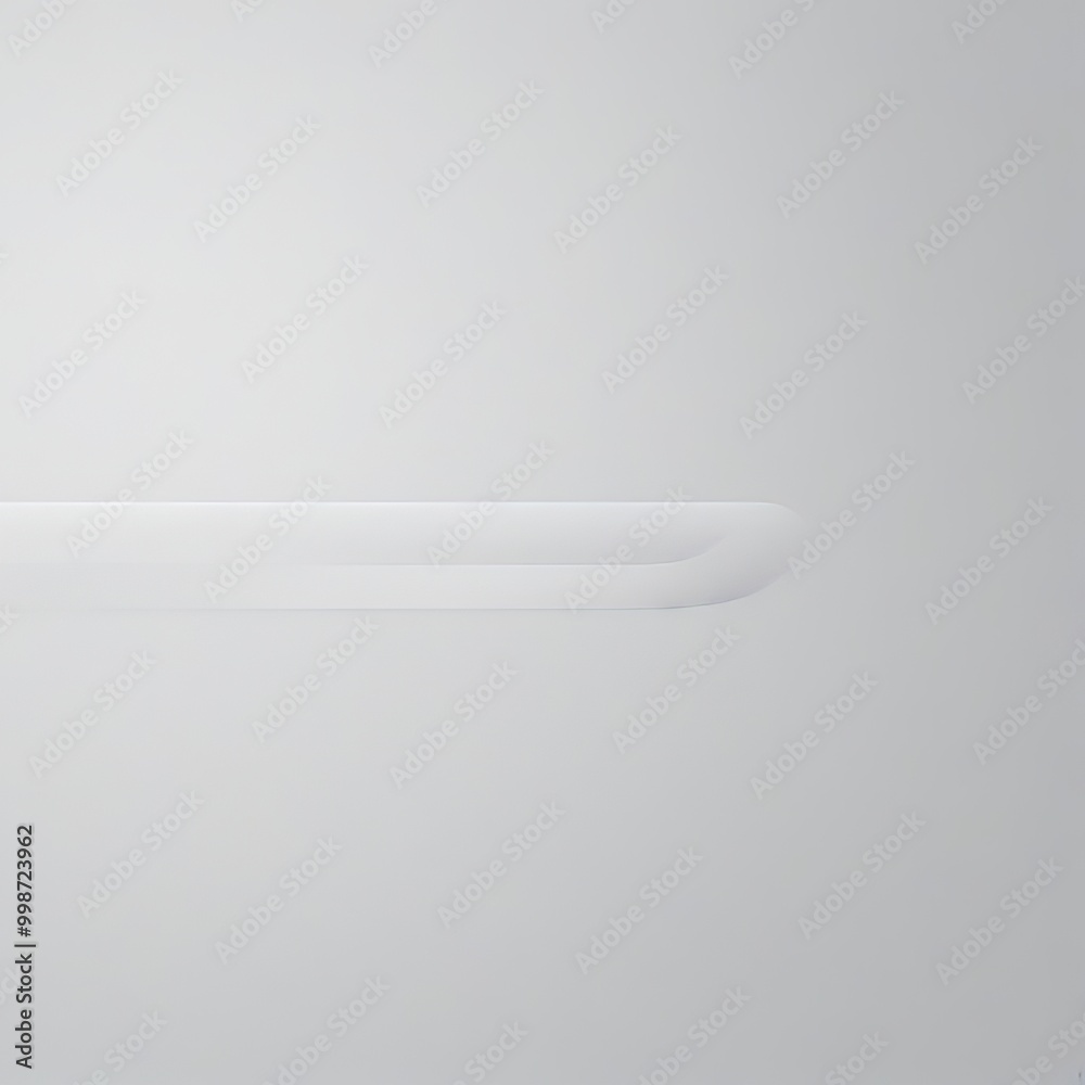 Leinwandbilder a minimalist design with a white curved line running horizontally across the frame, creating a sense of movement and fluidity