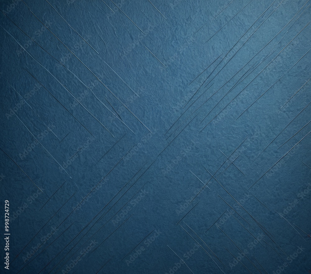 Aufkleber a close-up view textured blue surface with diagonal lines intersecting at various angles, creating a sense of depth and movement