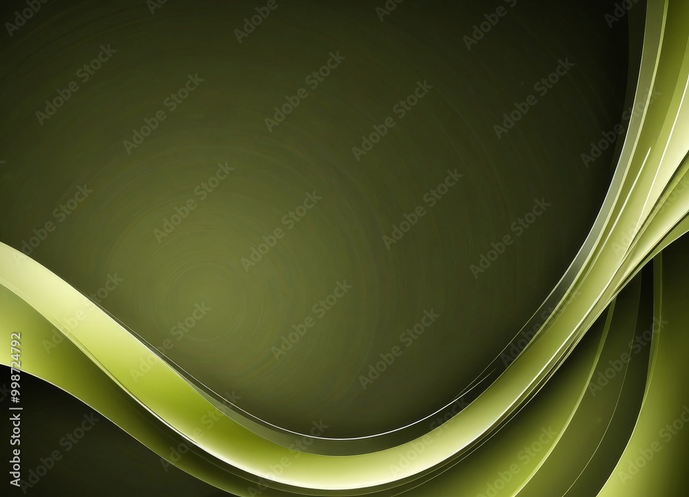 Aufkleber a dark green gradient background with a curved, wavy line design in a lighter shade of green, creating a sense of movement and dynamism