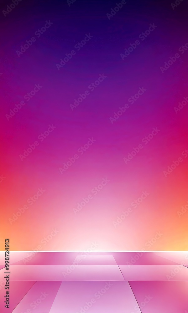 Fototapete a gradient background transitioning from a deep purple at the top to a lighter pink at the bottom, with a checkerboard pattern of pink squares in the center