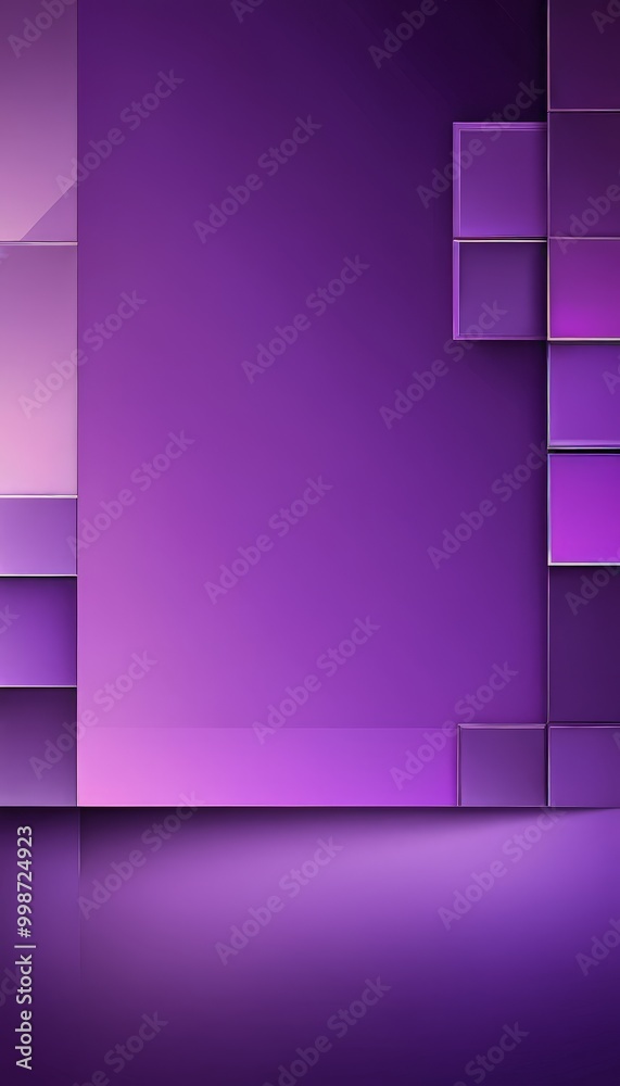 Aufkleber a purple background with a repeating pattern of square tiles in varying shades of purple, creating a visually striking and abstract composition.