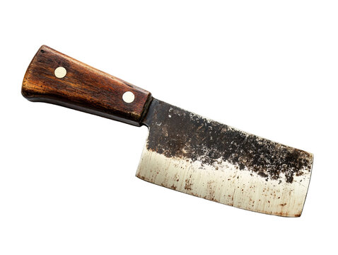a knife with a wooden handle