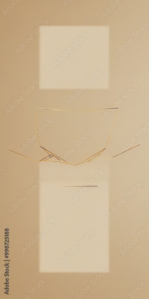 Leinwandbilder a minimalist abstract composition with a geometric design The central element is a white square, which is slightly tilted to the right The square is adorned with a series