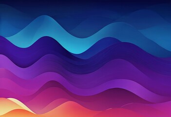 a vibrant abstract pattern composed of overlapping curved lines in various shades of blue, purple, and orange, creating a dynamic and visually striking composition