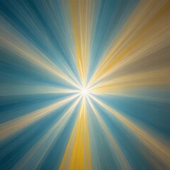 a vibrant abstract background with a radiant sunburst pattern in shades of blue, yellow, and orange The sunburst radiates outwards from the center, creating a sense of depth