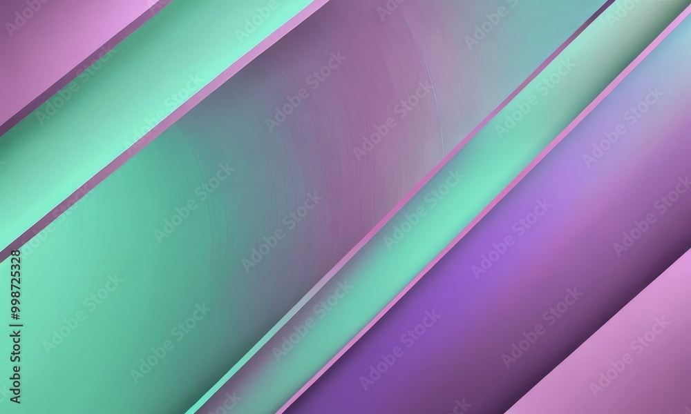 Aufkleber a vibrant abstract background composed of diagonal lines in various shades of green, purple, and pink, creating a dynamic and visually striking composition