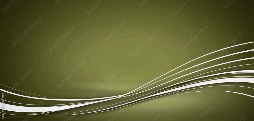 Poster a dark green background with a white wave-like pattern in the center, creating a sense of movement and fluidity