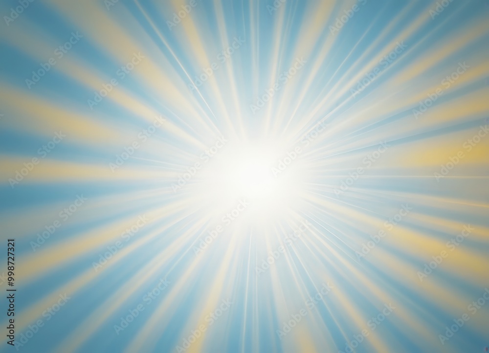 Aufkleber a radiant burst of light against a blue and yellow gradient background, creating a sense of depth an