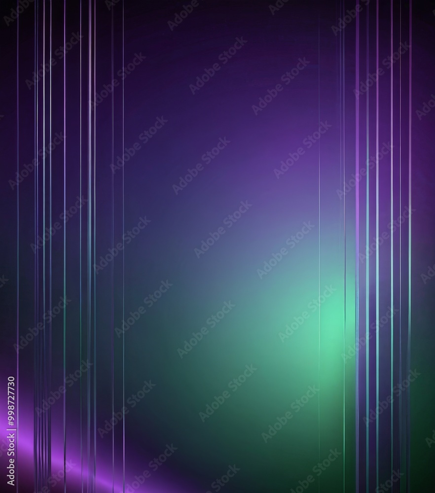 Aufkleber a gradient background with vertical lines in purple and green, creating a visually striking and abstract design.