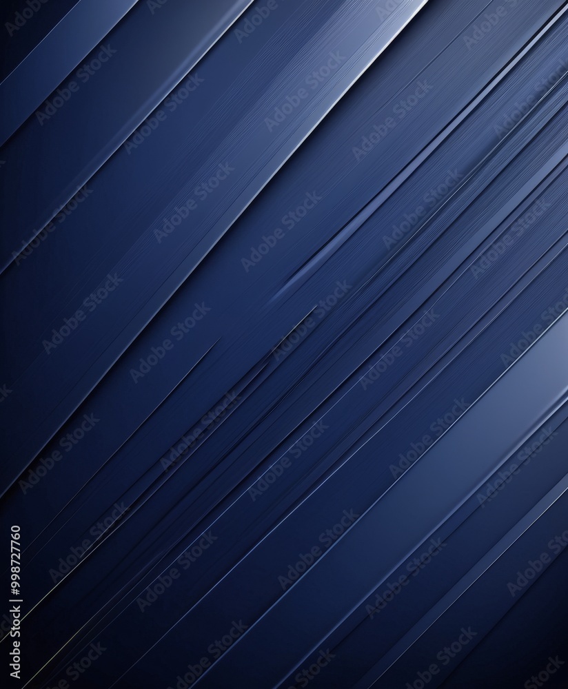 Poster a diagonal pattern of dark blue lines, creating a sense of movement and depth The lines are slightly blurred, adding a dynamic quality to the composition The does