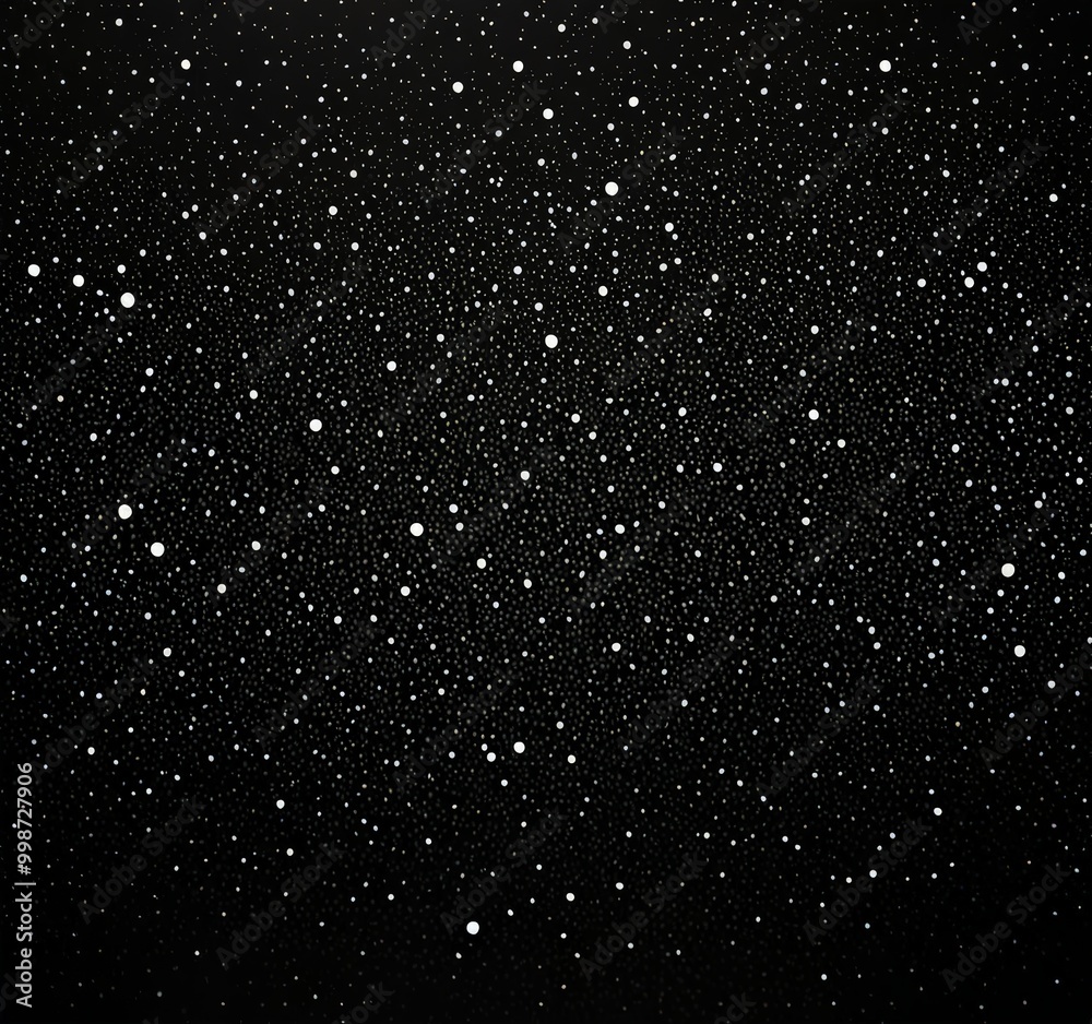 Aufkleber a starry night sky, with numerous small white dots scattered across the dark background, creating a 