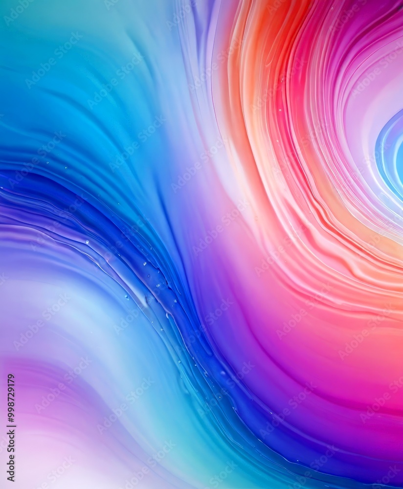 Leinwandbilder a vibrant abstract pattern with swirling, multicolored lines and shapes, creating a dynamic and visually captivating composition.