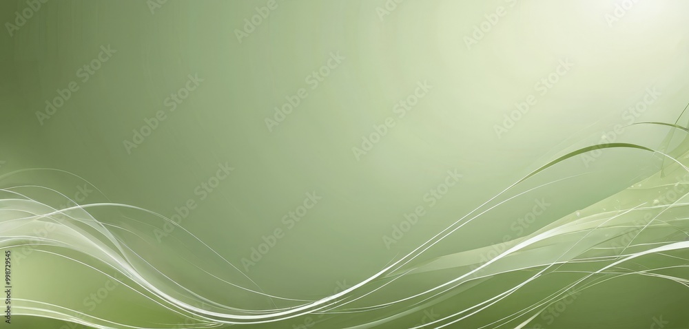 Poster a green gradient background with a subtle wave-like pattern in the bottom right corner, creating a sense of movement and fluidity