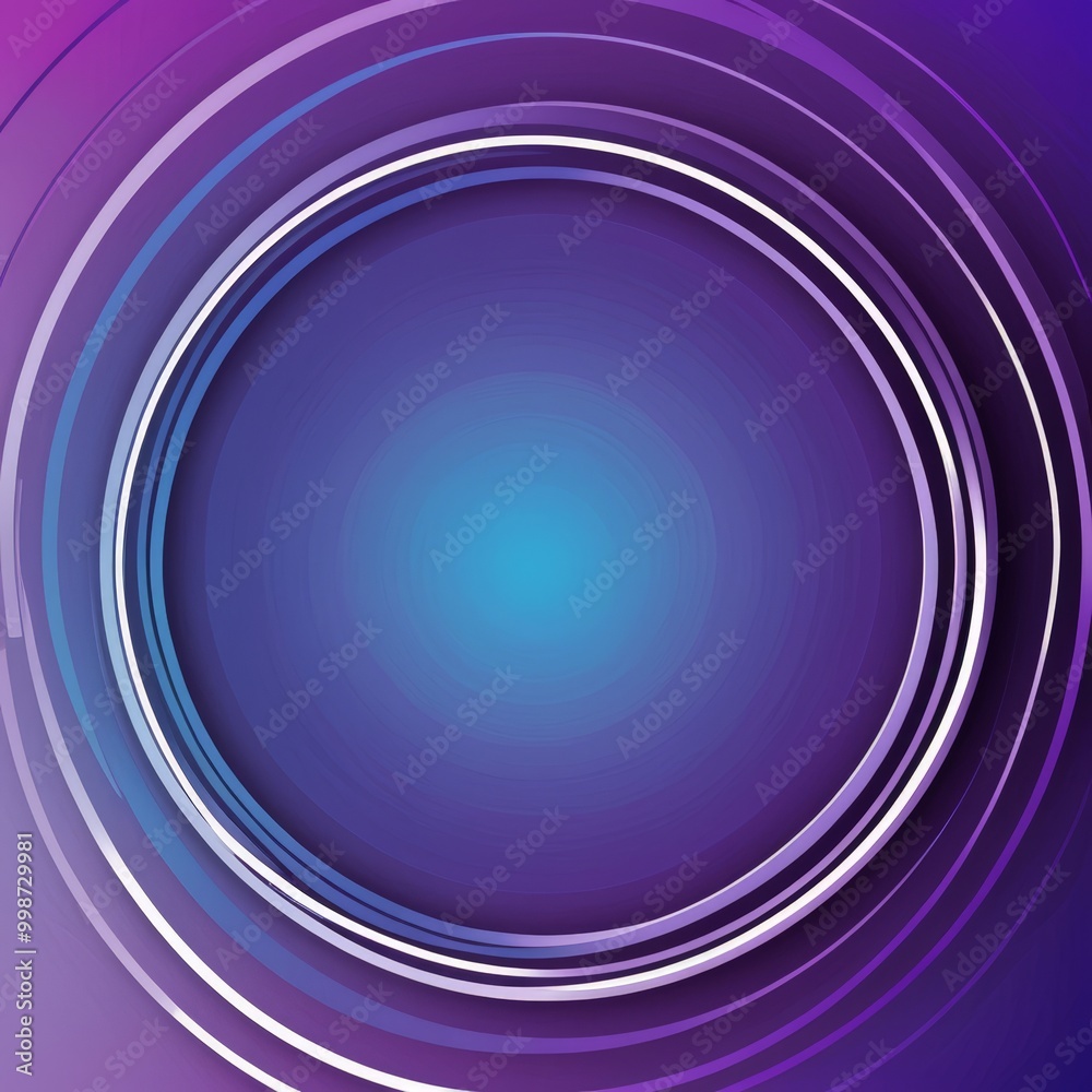 Aufkleber a circular design with a gradient of purple and blue colors, creating a visually striking and abstract composition