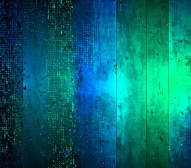 Fototapeta premium a vibrant abstract background with a gradient of blue and green colors, creating a visually striking and dynamic composition