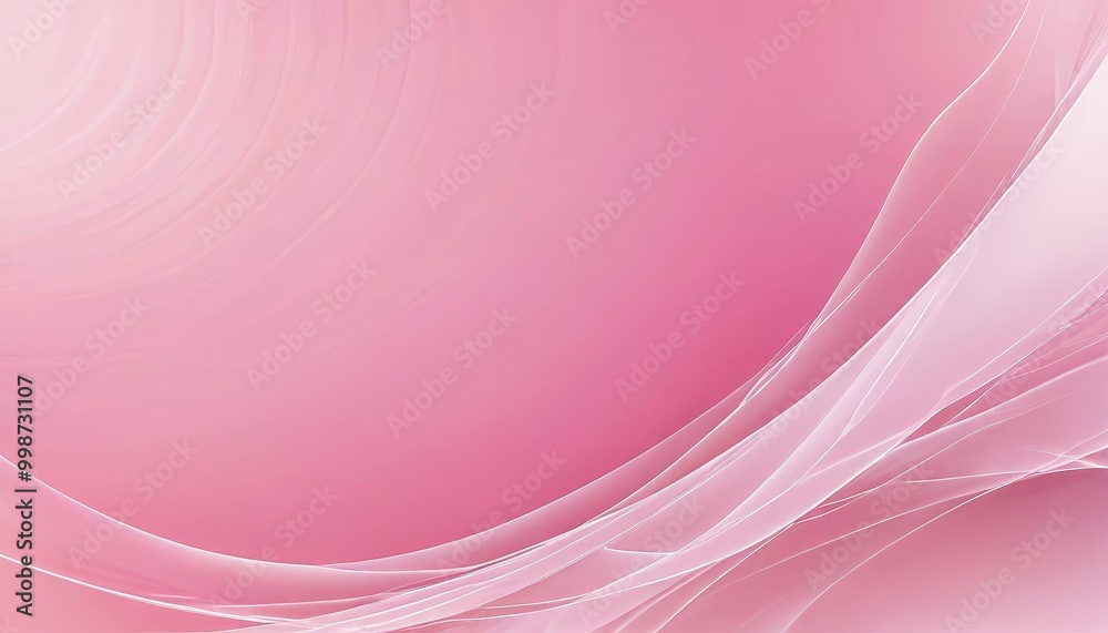 Aufkleber a pink abstract background with a curved, flowing design the color palette is dominated by soft, pas