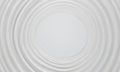 Obraz premium a white circular background with a central white circle and concentric white circles radiating outwards, creating a sense of depth and movement