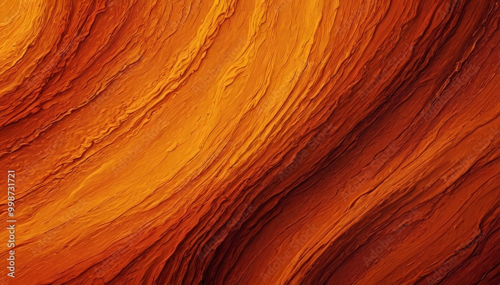 Poster a close-up view textured surface with a gradient of warm colors, transitioning from a deep orange at the top to a lighter orange at the bottom