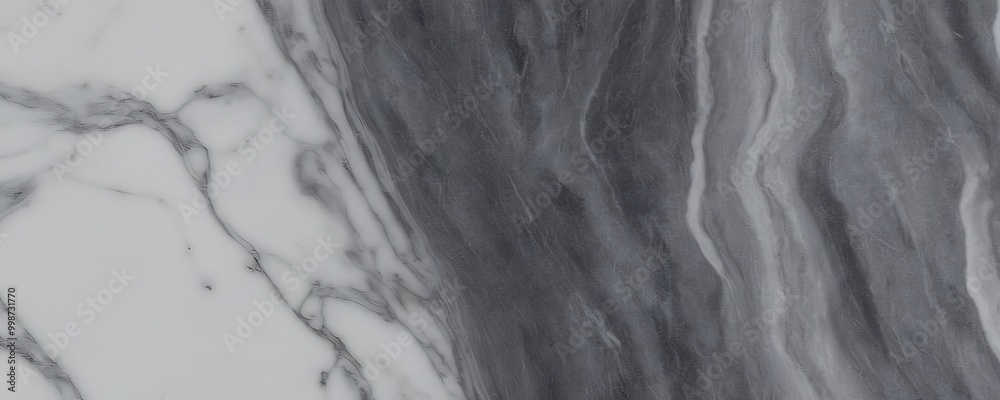 Poster Marble texture with a dark gray marble stripe running vertically across the