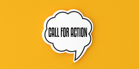 Call for action.