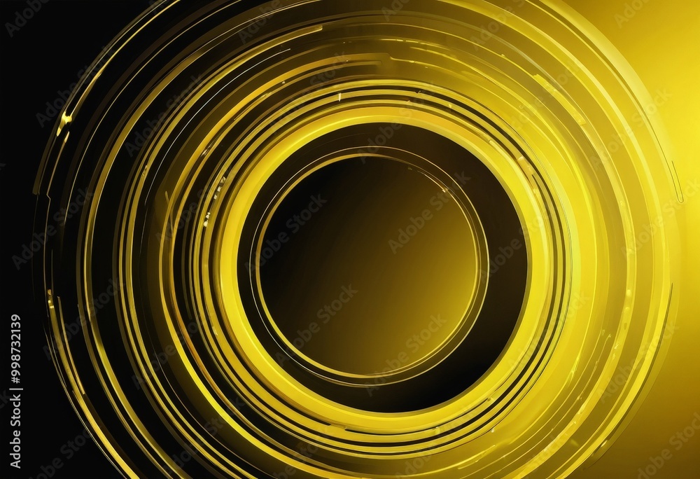 Fototapete a circular pattern with concentric circles of varying sizes and colors, creating a visually striking and abstract design