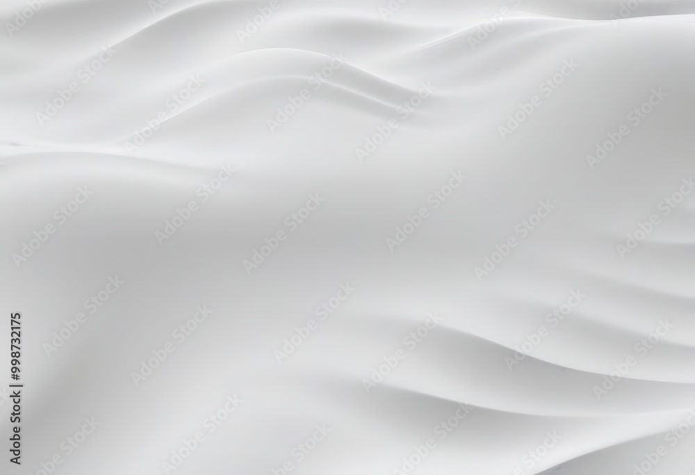 Aufkleber a white, wavy texture that appears to be a soft, flowing fabric or material The background is a solid, unbroken white color, creating a sense of depth and dimension The