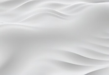 a white, wavy texture that appears to be a soft, flowing fabric or material The background is a solid, unbroken white color, creating a sense of depth and dimension The