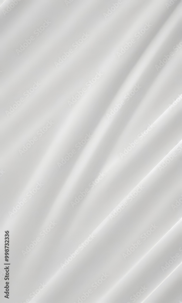 Poster a white fabric surface with diagonal lines, creating a dynamic and flowing pattern