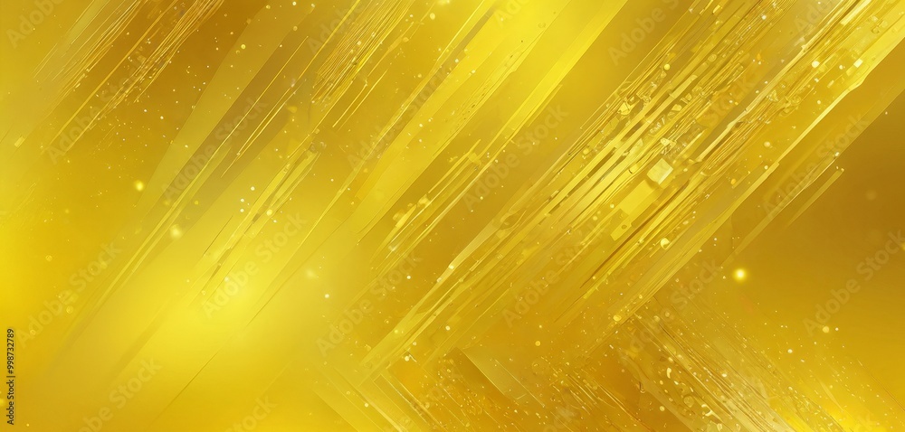 Fototapete a vibrant abstract background with diagonal lines of varying thicknesses and a gradient of yellow an