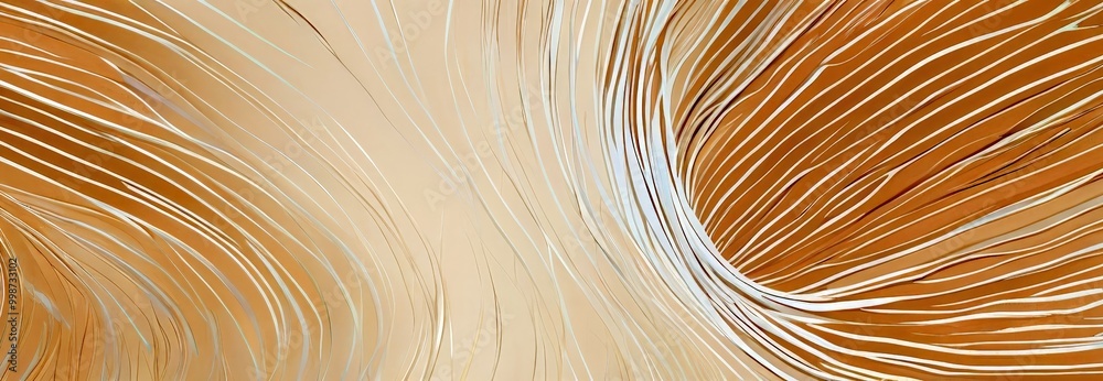 Fototapete a textured abstract background with a gradient of light and dark brown tones, creating a sense of depth and movement