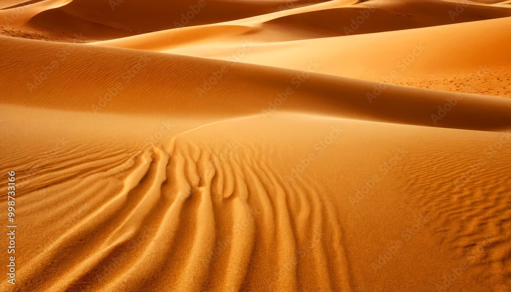 Aufkleber the captures the undulating sand dunes desert, with the undulating patterns of the sand creating a m