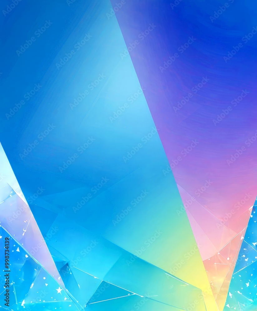 Aufkleber a vibrant abstract composition with a gradient of blue, purple, and pink colors, creating a dynamic and visually striking effect