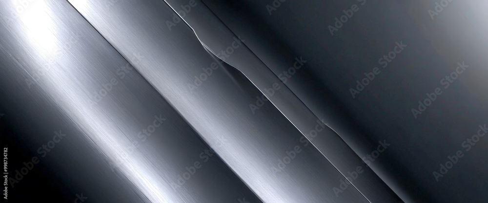 Aufkleber a close-up view metallic surface with a diagonal line running through it, creating a sense of movement and direction
