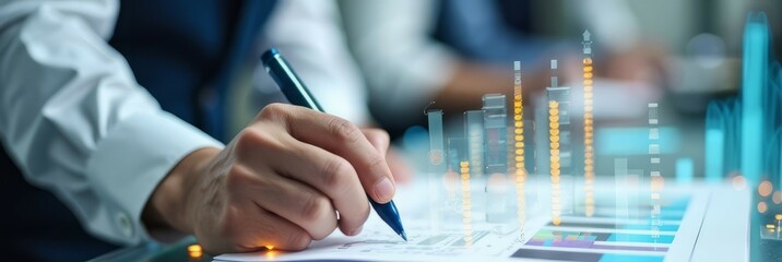 professional business person working in office