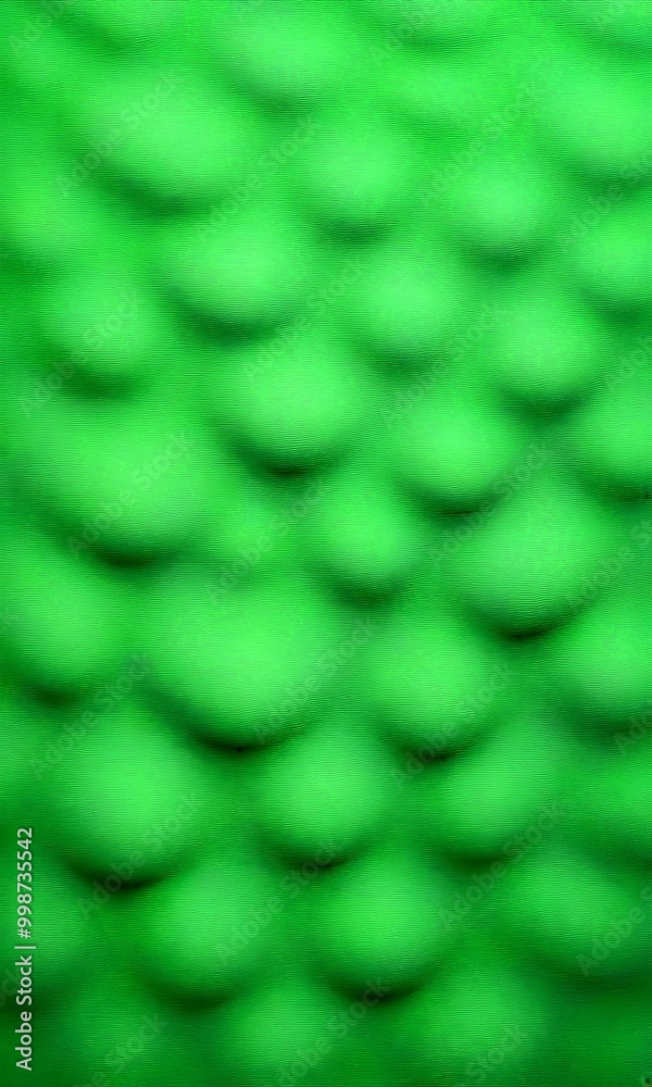 Leinwandbilder a blurred green background with a repeating pattern of overlapping circles, creating a textured and 