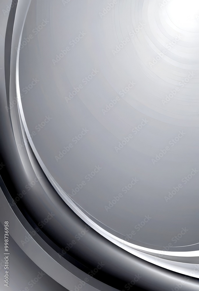 Aufkleber a gray, abstract background with a curved, wave-like design the curved lines create a sense of movem