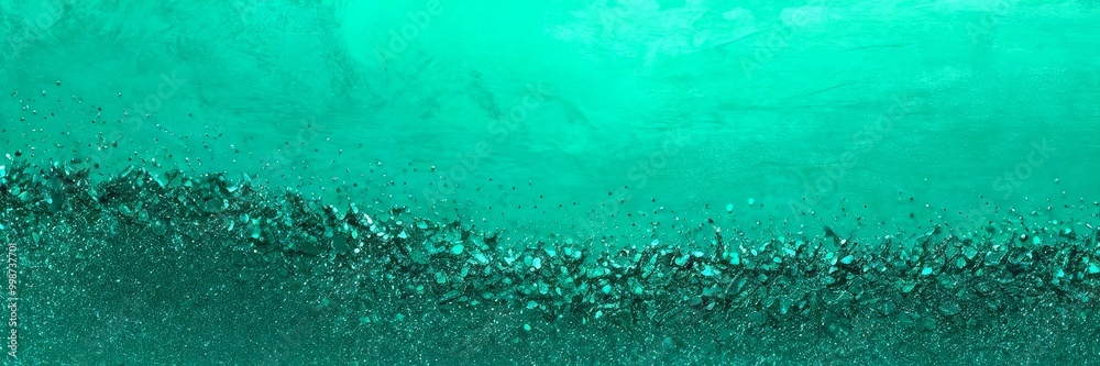 Fototapete a close-up view textured surface with a gradient of green and black colors the green area appears to