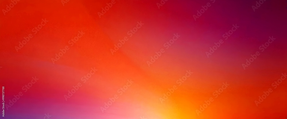 Poster a gradient background transitioning from a deep purple at the top to a warm orange at the bottom, creating a visually striking and vibrant effect
