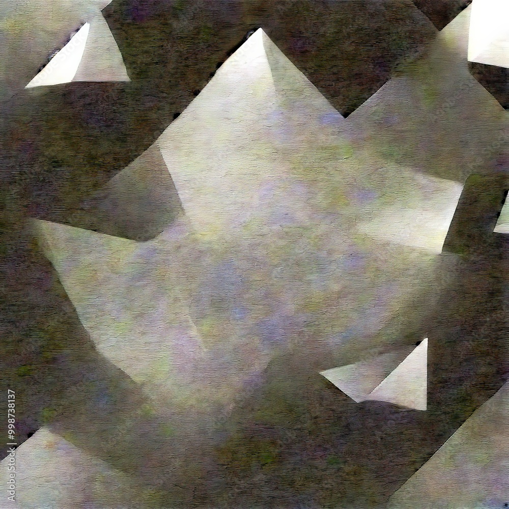 Aufkleber a minimalist, abstract white background with a subtle gradient effect, featuring a few small, triangular shapes scattered throughout