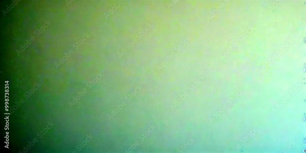 Poster a blurred green background with a faint outline of a person's face.