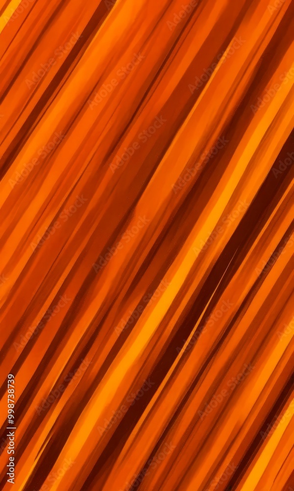 Poster a diagonal pattern of vertical lines in varying shades of orange and brown, creating a warm and textured visual effect