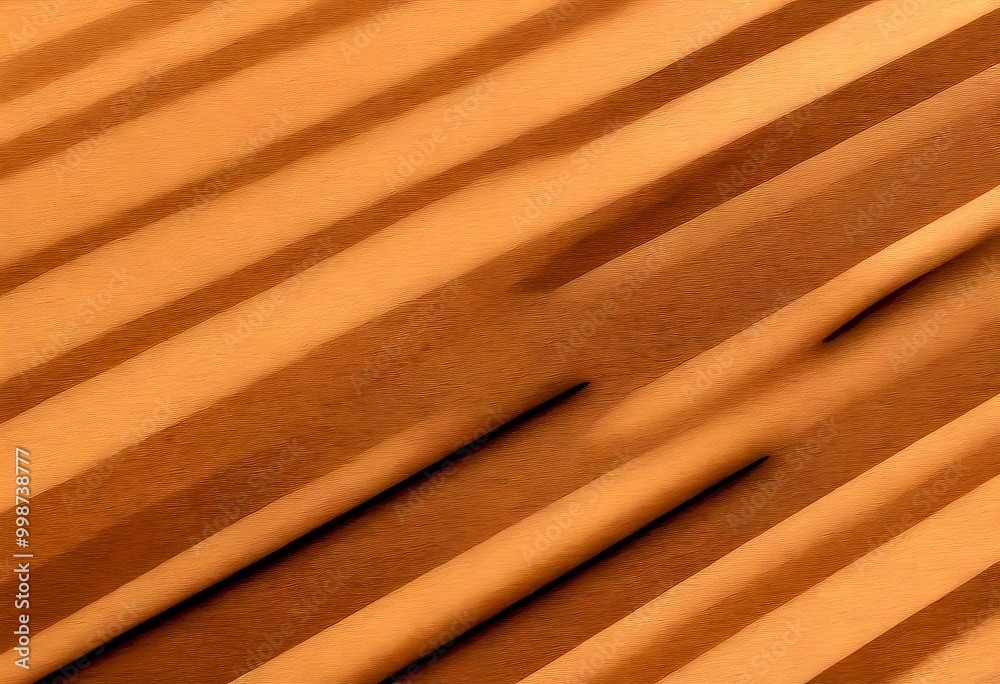 Fototapete a diagonal line pattern with varying shades of brown, creating a sense of depth and movement