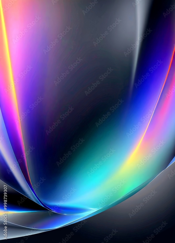 Aufkleber a gradient of colors, transitioning from a deep purple at the top to a lighter blue at the bottom, with a subtle gradient of green and yellow in the middle The colors are